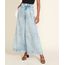 Calca-Jeans-Feminina-Mindset-Pantalona-Cintura-Super-Alta-Marmorizada-com-Pregas-Azul-Claro-9950462-Azul_Claro_1