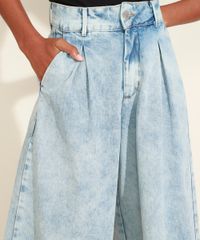 Calca-Jeans-Feminina-Mindset-Pantalona-Cintura-Super-Alta-Marmorizada-com-Pregas-Azul-Claro-9950462-Azul_Claro_4