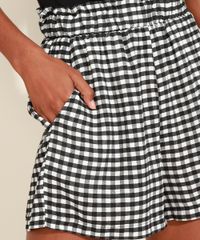 Short-Feminino-Mindset-Cintura-Super-Alta-Estampado-Xadrez-Vichy-com-Bolsos-Preto-9975473-Preto_4
