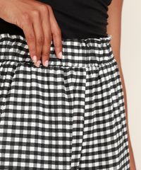 Short-Feminino-Mindset-Cintura-Super-Alta-Estampado-Xadrez-Vichy-com-Bolsos-Preto-9975473-Preto_5