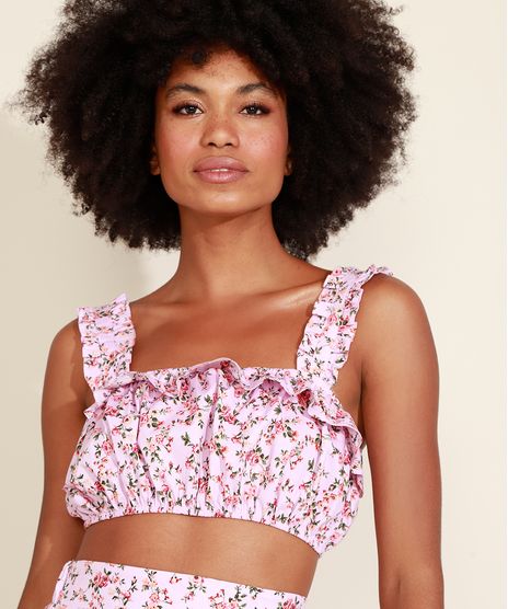 Top-Cropped-Feminino-Mindset-Estampado-Floral-com-Babado-Alca-Larga-Decote-Reto-Rosa-Claro-9976975-Rosa_Claro_1