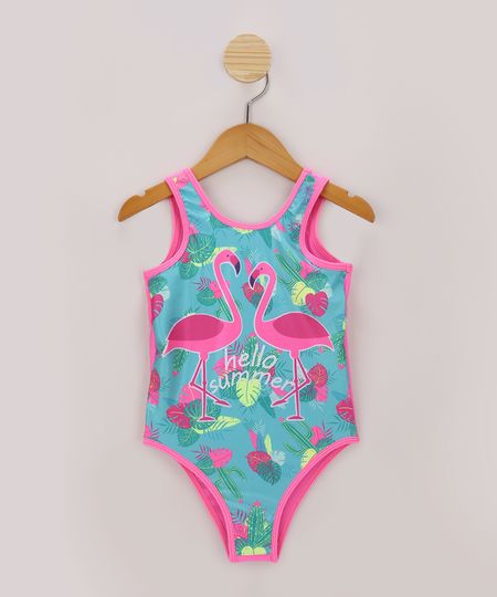 Maio-Infantil-Flamingos-com-Folhagens-e-Protecao-UV50--Verde-Agua-9867353-Verde_Agua_1