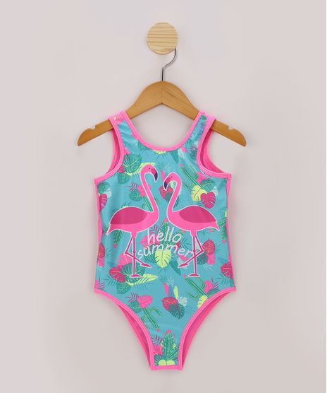 Maio-Infantil-Flamingos-com-Folhagens-e-Protecao-UV50--Verde-Agua-9867353-Verde_Agua_1