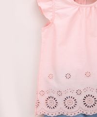 Conjunto-Infantil-de-Blusa-com-Vazados-Manga-Curta-Rosa---Short-Jeans-com-Babados-Azul-Claro-9952402-Azul_Claro_4