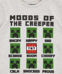 Camiseta-Infantil-Minecraft-Alex-e-Crepper-Manga-Curta-Gola-Careca-Cinza-Mescla-Claro-9968543-Cinza_Mescla_Claro_2