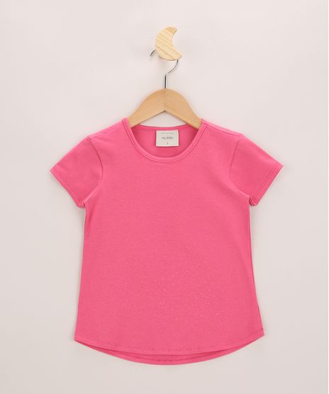 Blusa-Infantil-Basicos-com-Glitter-Manga-Curta-Rosa-9927683-Rosa_1