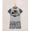 Pijama-Infantil-Raglan-Jurassik-Park-Manga-Curta-Cinza-Mescla-9960298-Cinza_Mescla_1