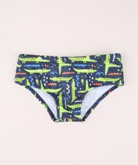 Sunga-Infantil-Slip-Estampada-de-Jacares-com-Protecao-UV50---Multicor-9964841-Multicor_1