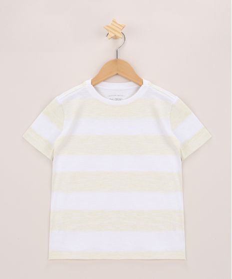 Camiseta-Infantil-Listrado-Manga-Curta-Gola-Careca-Amarela-9970171-Amarelo_1
