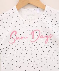 Blusa-Infantil--Sun-Days--Estampado-de-Poa-com-Brilho-Manga-Curta-Decote-Redondo-Off-White-9965729-Off_White_2