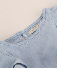 Macacao-Jeans-Infantil-com-Babados-e-Faixa-para-Amarrar-Manga-Curta-Azul-Claro-9953577-Azul_Claro_4