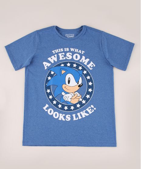 Camiseta-Infantil-Sonic-Manga-Curta-Gola-Careca-Azul-9967038-Azul_1