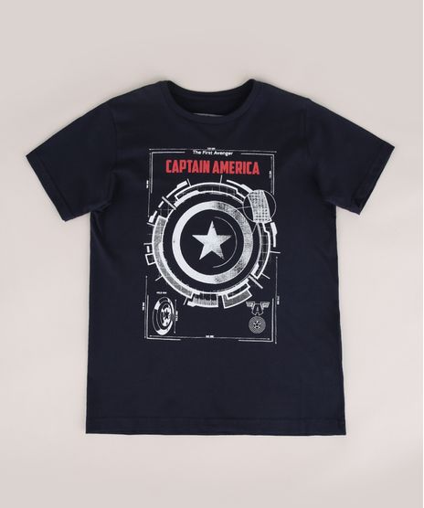 Camiseta-Infantil-Capitao-America-Manga-Curta-Gola-Careca-Azul-Marinho-9970463-Azul_Marinho_1
