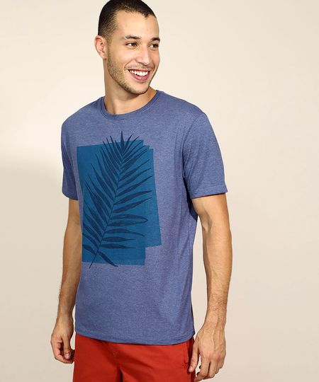Camiseta-Masculina-Folhagem-Manga-Curta-Gola-Careca-Azul-Marinho-9832842-Azul_Marinho_1