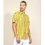 Camisa-Masculina-Tradicional-Listrada-Manga-Curta-Mostarda-9947509-Mostarda_1