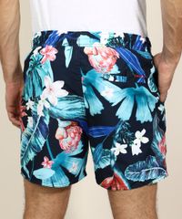Short-Masculino-Surf-Estampado-Floral-com-Elastico-Azul-Marinho-9948158-Azul_Marinho_2