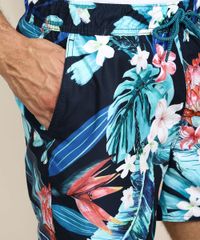 Short-Masculino-Surf-Estampado-Floral-com-Elastico-Azul-Marinho-9948158-Azul_Marinho_4