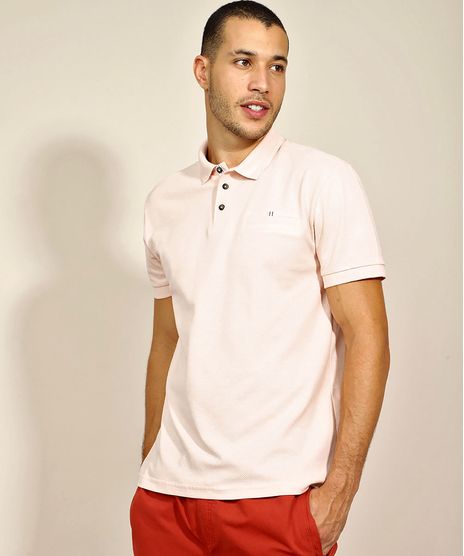 Polo-Masculina-Comfort-em-Piquet-com-Bolso-Manga-Curta-Rosa-Claro-9640963-Rosa_Claro_1