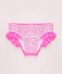 Biquini-Calcinha-Infantil-Estampado-Holografico---Chapeu-com-Protecao-UV50--Rosa-Neon-9957703-Rosa_Neon_2