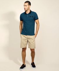 Polo-Masculina-Tradicional-Estampada-com-Bolso-Manga-Curta-Verde-petroleo-9960821-Verde_Petroleo_3