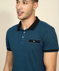 Polo-Masculina-Tradicional-Estampada-com-Bolso-Manga-Curta-Verde-petroleo-9960821-Verde_Petroleo_4