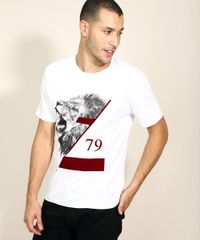Camiseta-Masculina-Leao-Flocado-Manga-Curta-Gola-Careca-Branca-9970404-Branco_5