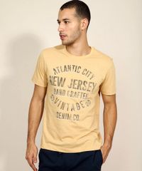 Camiseta-Masculina--New-Jersey--Manga-Curta-Gola-Careca-Mostarda-9961750-Mostarda_1