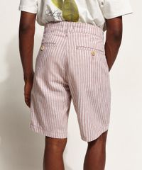 Bermuda-de-Linho-Masculina-Reta-Chino-Listrada-Rosa-Escuro-9967051-Rosa_Escuro_2
