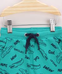 Short-de-Moletom-Infantil-Estampado-Dinossauros-com-Bolsos-Verde-9957226-Verde_3