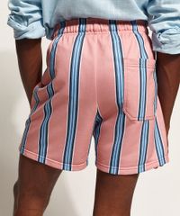 Short-de-Moletom-Masculino-Listrado-com-Cordao-e-Bolsos-Rosa-9967989-Rosa_2