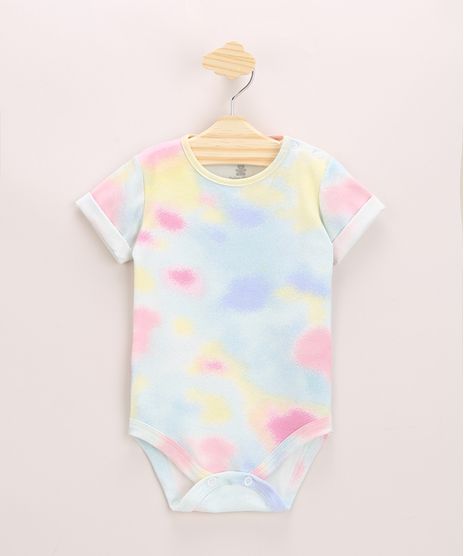 Body-Infantil-Estampado-Tie-Dye-Manga-Curta-com-Dobra-Decote-Redondo-Multicor-9968503-Multicor_1