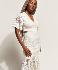 Vestido-Feminino-Midi-Devore-Folhagem-com-Vazado-e-Babado-Manga-Curta-Ampla-Off-White-9967942-Off_White_3
