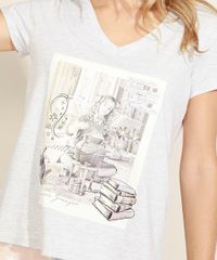 Pijama-Feminino-Harry-Potter-Manga-Curta-Cinza-Mescla-Claro-9961120-Cinza_Mescla_Claro_4