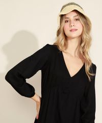 Vestido-Feminino-Midi-com-Babado-Manga-Longa-Bufante-Decote-V-Preto-9963625-Preto_6