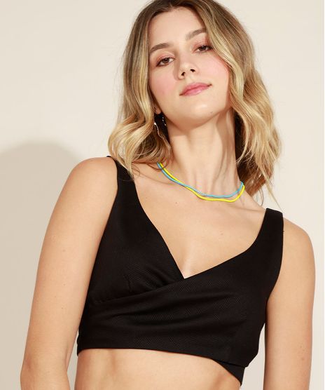 Top-Cropped-Feminino-Texturizado-e-Lastex--Decote-V-com-Traspasse-Preto-9960072-Preto_1