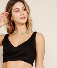 Top-Cropped-Feminino-Texturizado-e-Lastex--Decote-V-com-Traspasse-Preto-9960072-Preto_5
