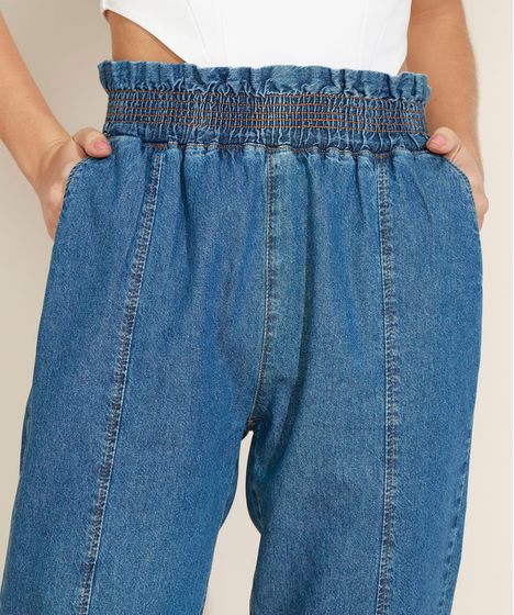 calça clochard jeans cea