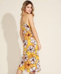 Vestido-Feminino-Midi-Estampado-Floral-com-Recorte-Vazado-Decote-V-Alcas-Finas-Amarelo-9963528-Amarelo_4