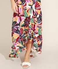 Vestido-Feminino-Longo-Estampado-Floral-Ombro-a-Ombro-com-Babado-Multicor-9963862-Multicor_3