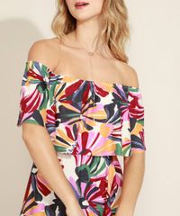 Vestido-Feminino-Longo-Estampado-Floral-Ombro-a-Ombro-com-Babado-Multicor-9963862-Multicor_4