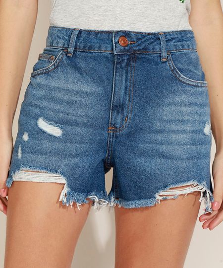 Short-Jeans-Feminino-Boyfriend-Cintura-Media-Destroyed-Azul-Escuro-9971882-Azul_Escuro_1
