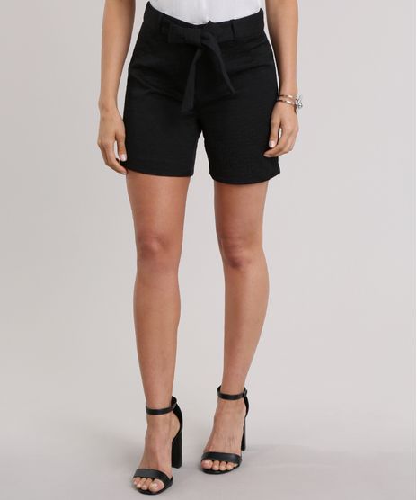Short-em-Jacquard-com-Cinto-Preto-8359651-Preto_1