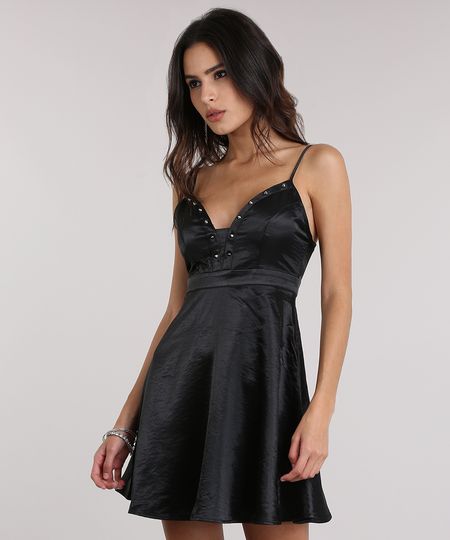 Vestido-Acetinado-com-Tachas--Preto-8722857-Preto_1 Vestido-Acetinado-com-Tachas--Preto-8722857-Preto_1