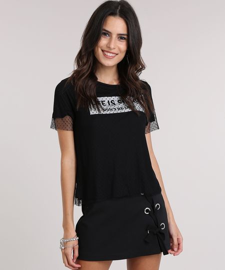 Blusa-com-Tule--Life-Is-Short--Preta-8745610-Preto_1 Blusa-com-Tule--Life-Is-Short--Preta-8745610-Preto_1