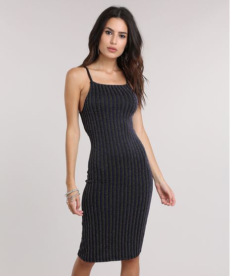 Vestido-Listrado-com-Lurex-Preto-8724962-Preto_1
