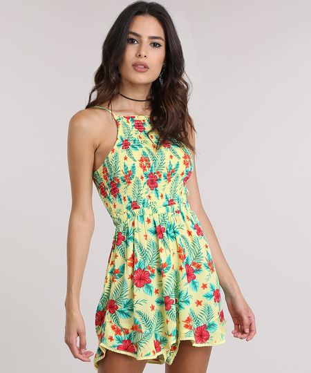 Macaquinho-Estampado-Floral-com-Renda-Amarelo-8717121-Amarelo_1
