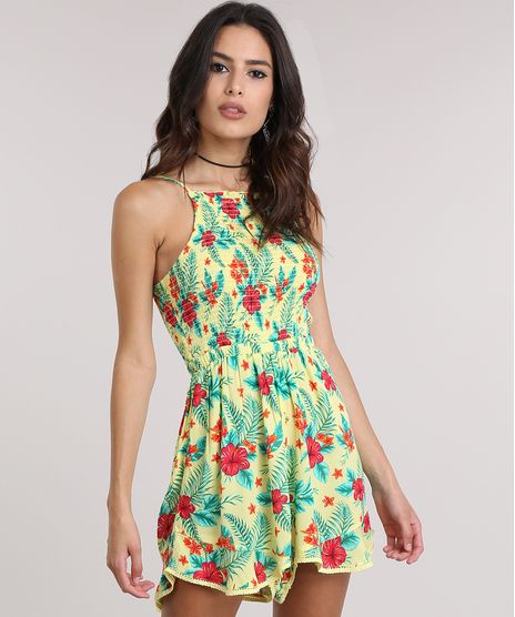 Macaquinho-Estampado-Floral-com-Renda-Amarelo-8717121-Amarelo_1