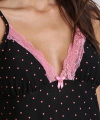 Camisola-Estampada-de-Poa-com-Renda-Preta-8959128-Preto_3
