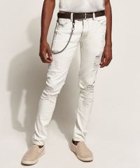 Calca-Jeans-Masculina-Super-Skinny-Destroyed-com-Cinto-e-Corrente-Azul-Claro-9966119-Azul_Claro_1
