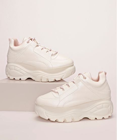 Tenis-Feminino-Oneself-Chunky-Plataforma-Bege-9971830-Bege_1